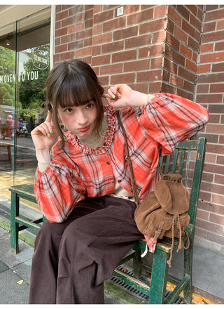 two-tone plaid shirt
