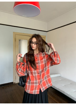 two-tone plaid shirt