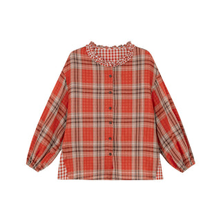 two-tone plaid shirt