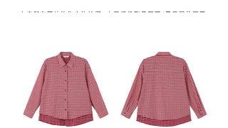 plaid two-piece shirt