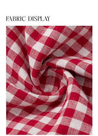 plaid two-piece shirt