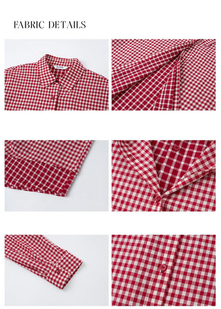 plaid two-piece shirt