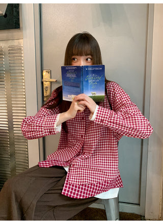 plaid two-piece shirt