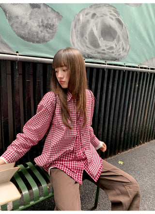 plaid two-piece shirt