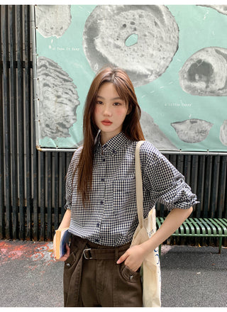 retro plaid shirt