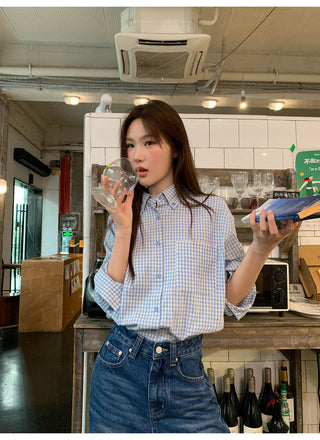 retro plaid shirt