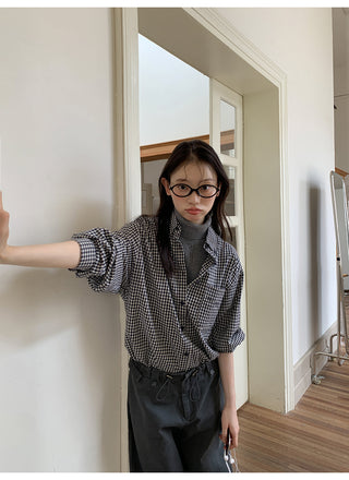retro plaid shirt
