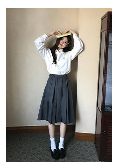 embroidered lapel shirt