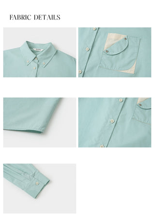 contrast pocket shirt