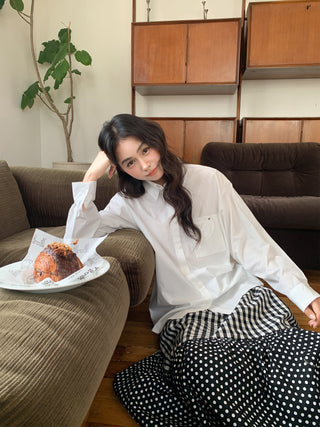 contrast pocket shirt