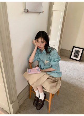 contrast pocket shirt