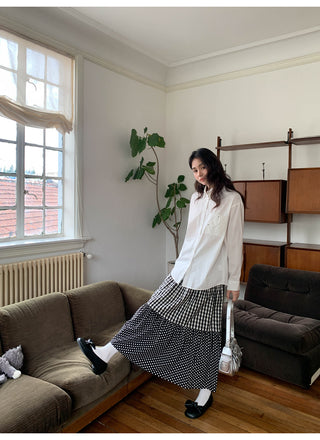 contrast pocket shirt