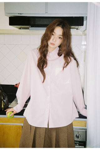 contrast pocket shirt