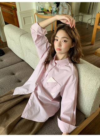 contrast pocket shirt
