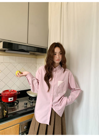 contrast pocket shirt