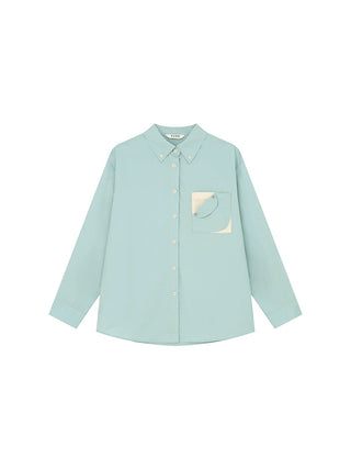 contrast pocket shirt