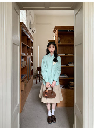 contrast pocket shirt