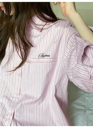 letter striped shirt