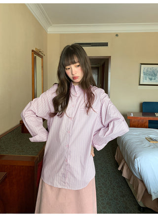 letter striped shirt