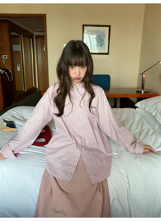 letter striped shirt