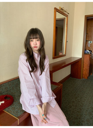 letter striped shirt