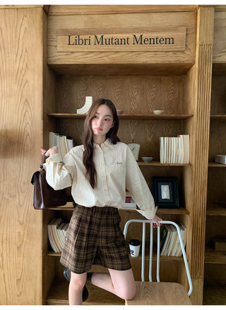 letter striped shirt