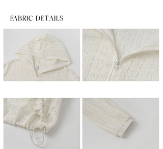 lace hooded jacket