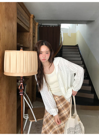 lace hooded jacket