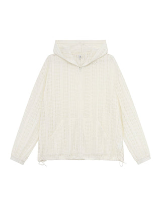 lace hooded jacket