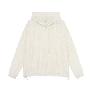 lace hooded jacket