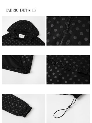 polka dot hoodie