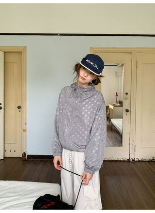 polka dot hoodie