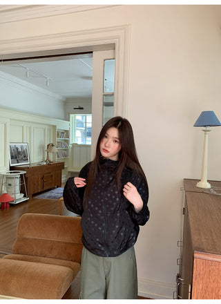polka dot hoodie