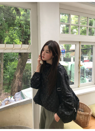 polka dot hoodie