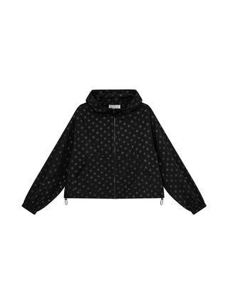 polka dot hoodie