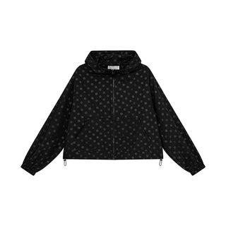 polka dot hoodie