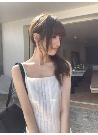lace sling dress