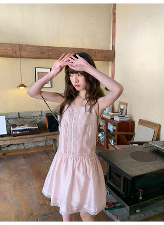 lace sling dress