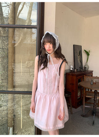 lace sling dress