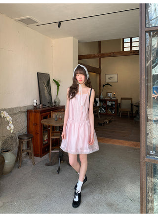 lace sling dress