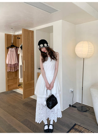 lace sling dress