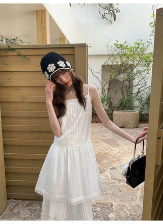lace sling dress