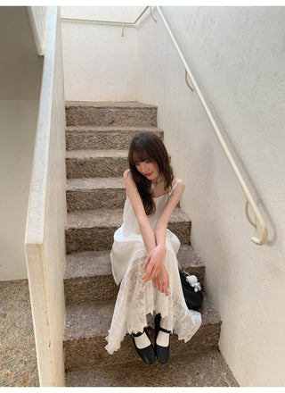lace sling dress