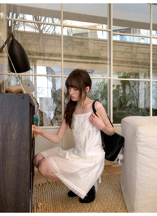 lace sling dress