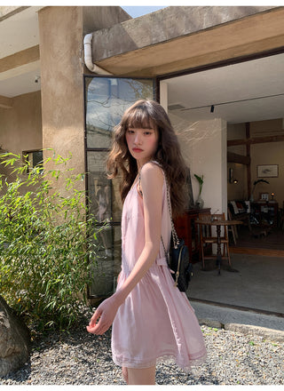 lace sling dress