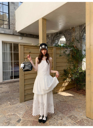 lace sling dress