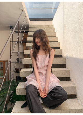lace sling dress