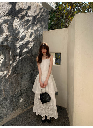 lace sling dress