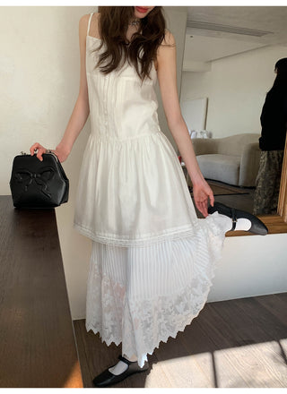 lace sling dress