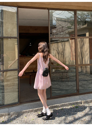 lace sling dress